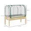 Outsunny Huerto Urbano Elevado de Madera 121x55x117 cm con Cubierta de Protecci&oacute;n Mesa de Jardinera para Cultivo Flores Vegetales en Jard&iacute;n Terraza Color Natural, , large indicador imagen numero 3