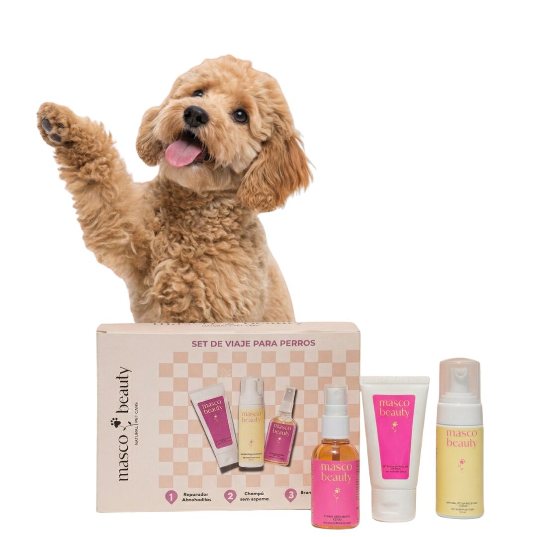 Kit Higiene Diaria Perros &middot; Crema Almohadillas + Champ&uacute; Seco + Bruma Coco &middot; Set Regalo &middot; Hecho en Espa&ntilde;a, , large Imagen numero 1