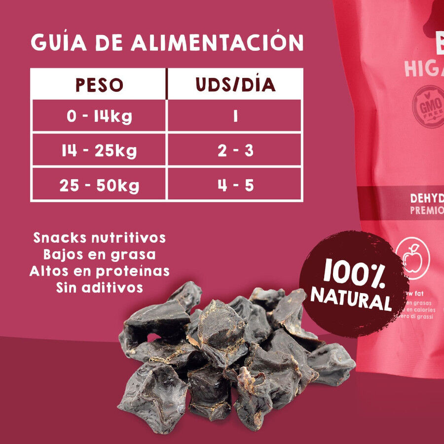 Higaditos de Ternera deshidratados. 100g. Chuches para perros y gatos. 100% Natural. MAIKAI PETS., , large Imagen numero 4