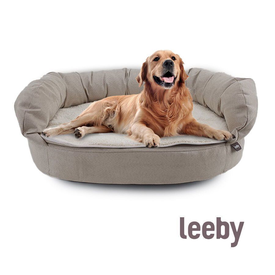 Leeby Sof&aacute; Ortop&eacute;dico Viscoel&aacute;stico Marr&oacute;n para perros, , large Imagen numero 2