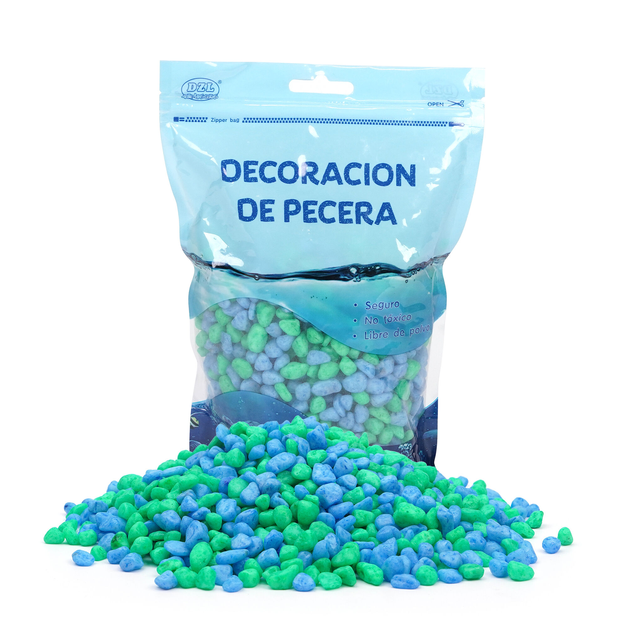DZL Grava Acuarios Piedras Decorativas Acuario Maceta para peces