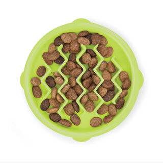 Outward Hound Catstages Cat Fun Comedero Lento Verde para gatos