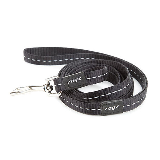 Rogz Utility correa para perros negra reflectante image number null