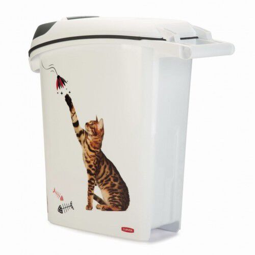 Almacenador de comida para gatos color Blanco, , large Imagen numero 2