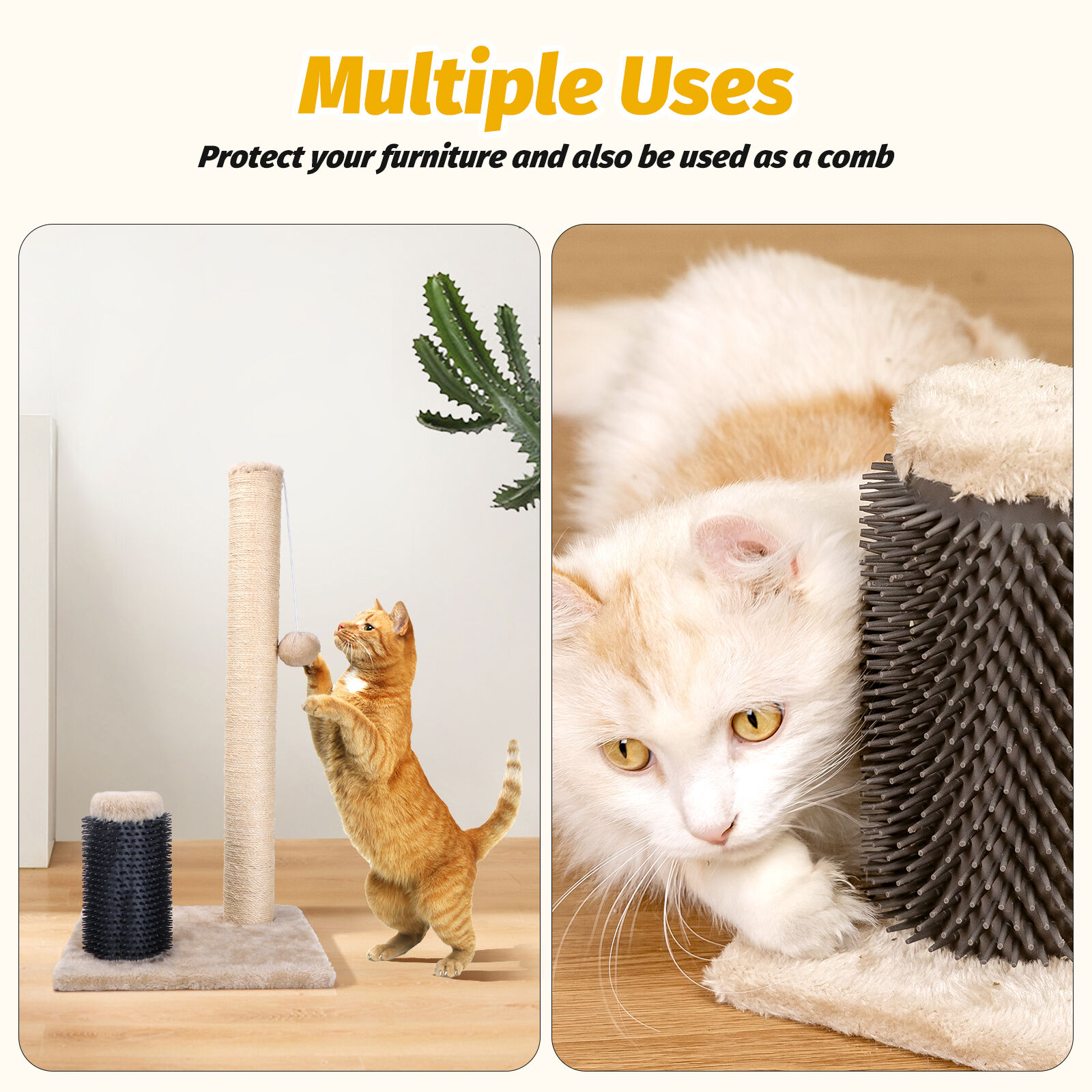 Nobleza Poste Rascador Beige para gatos thumbnail