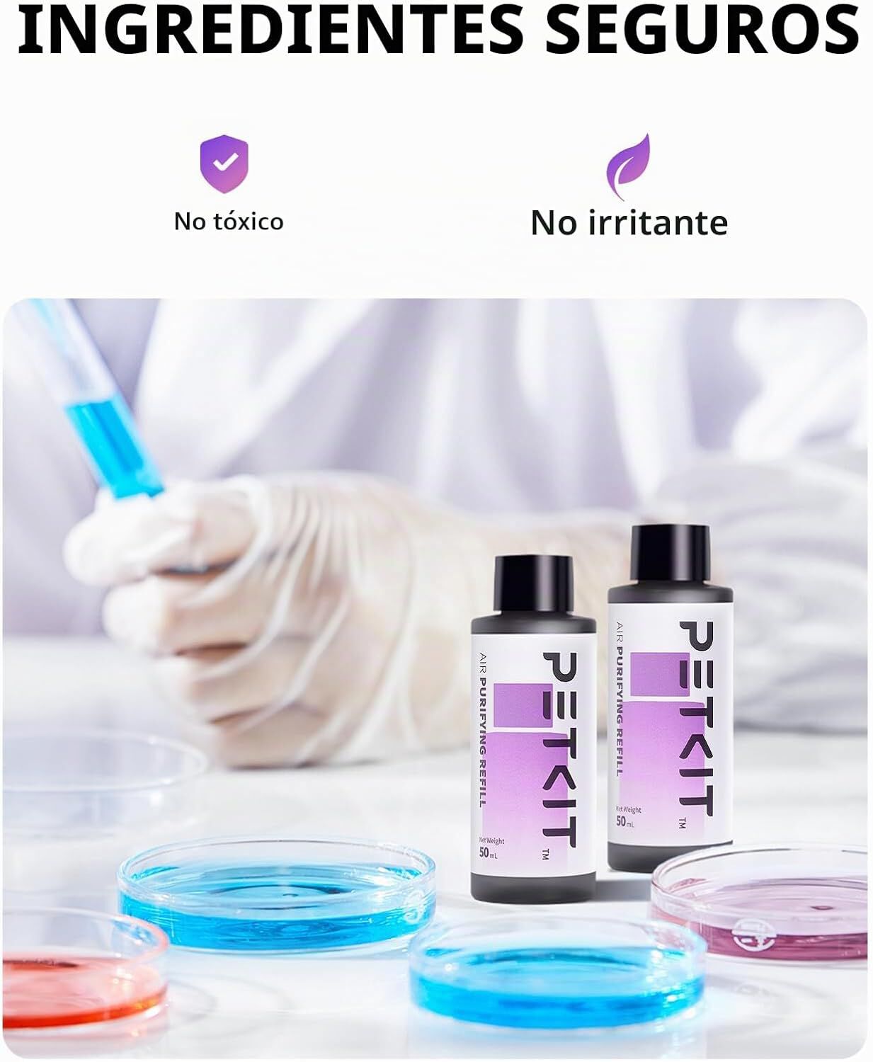 PETKIT Recambios purificantes, compatibles con Pura MAX 2 y Pura X, repuesto para eliminador de olores (4 botellas), , large Imagen numero 2