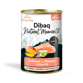 Dibaq Natural Moments Adulto Salm&oacute;n con Mango, 12 latas x 380gr