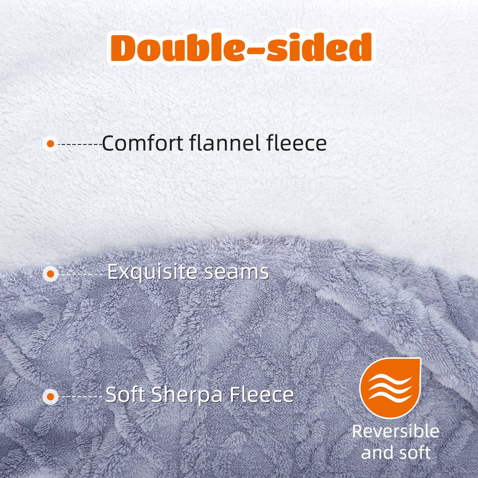 Nobleza Manta Impermeable Reversible Azul Claro para Perros thumbnail