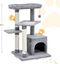 COSTWAY Árbol para gatos de 4 niveles, torre para gatos con postes para rascar, plataforma superior de felpa, condominio para gatos, bola de pelo sonora, plataforma de salto, soporte de escalada para gatos, área de juegos para gatitos, árbol de actividad interior, , large indicador imagen numero 5