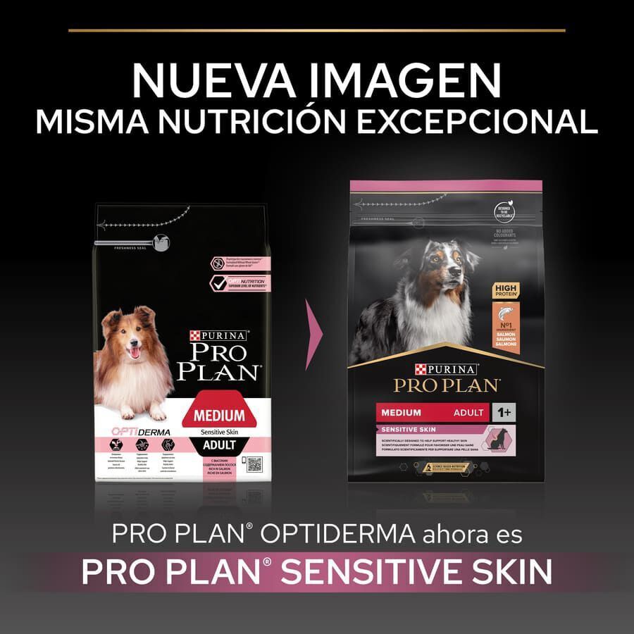 Pro Plan Adult Medium Sensitive Skin Salmón pienso para perros thumbnail