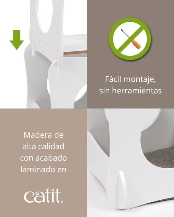 Cama estilo retro color Blanco thumbnail