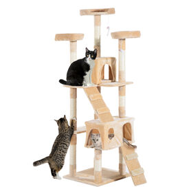 Rascador PawHut árbol centro de actividades color Beige
