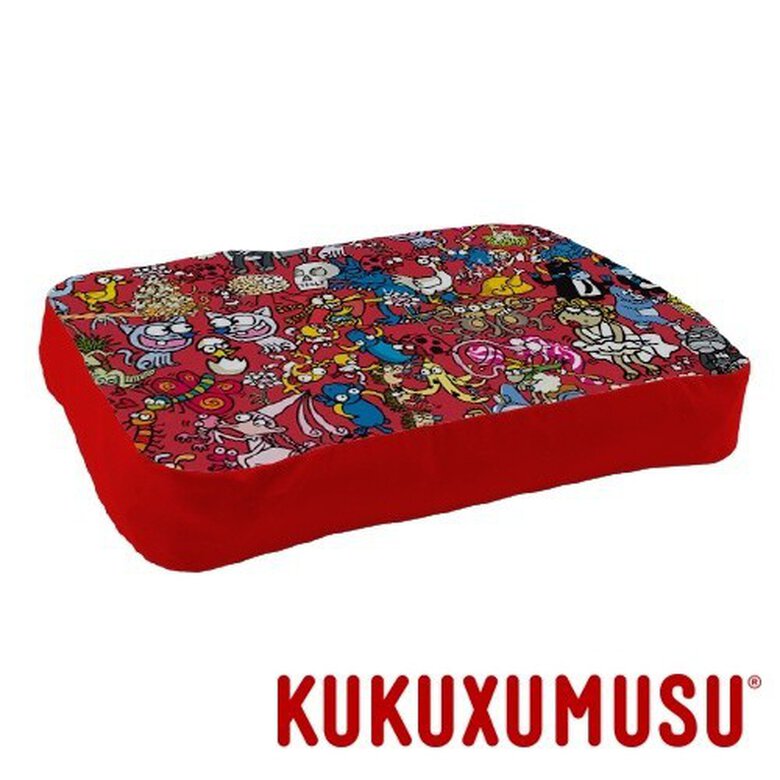 Colchon Kukuxumusu Celebrity para perros color Rojo, , large image number null
