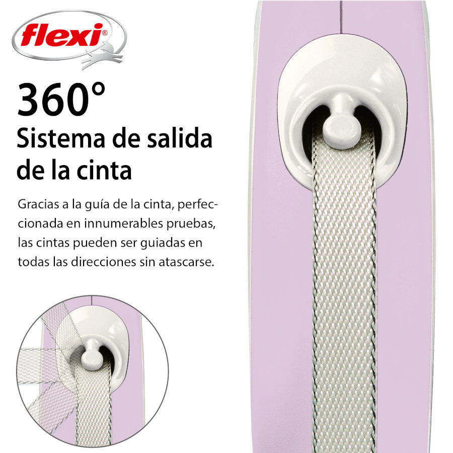 Flexi New Comfort Correa Extensible Rosa para perros thumbnail