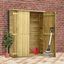 vidaXL Caseta herramientas jardín madera pino impregnada 123x50x171 cm, , large indicador imagen numero 2