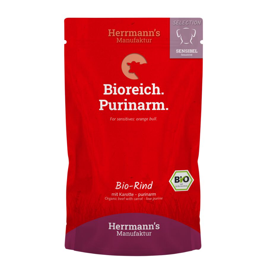 Selecci&oacute;n Sensibel Bio Ternera con Zanahorias - bajo en purinas 12 x 400g, , large Imagen numero 3