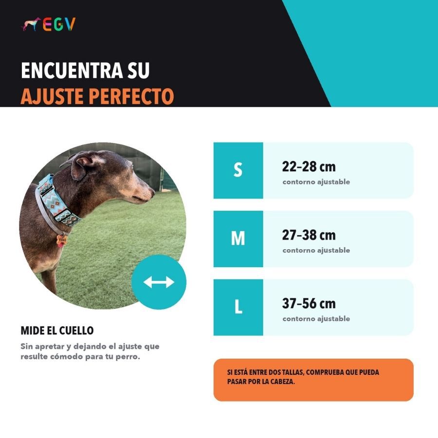 EGV - Collar Martingale 4 cm ancho, Collar galgo hecho a mano en Espa&ntilde;a (Cachemir), , large Imagen numero 5