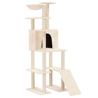 VidalXL Rascador grande Todo en Uno color Crema para gatos