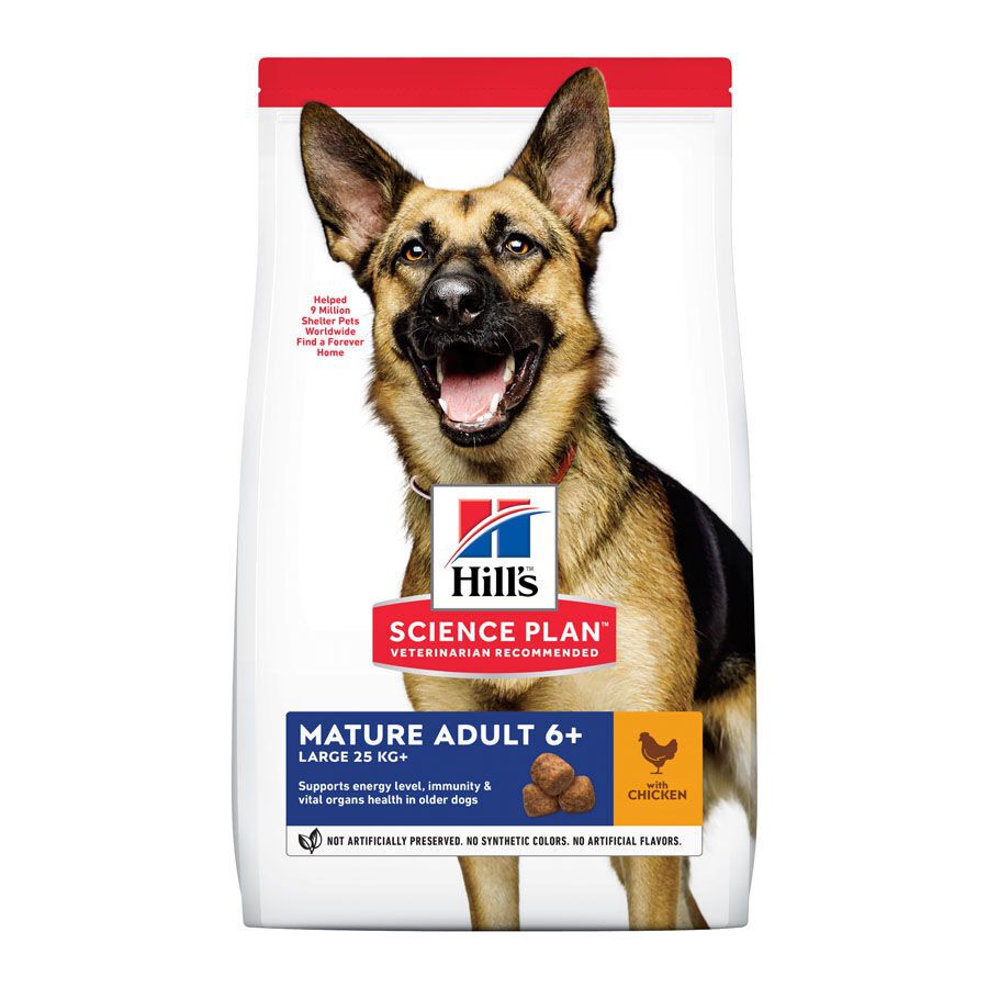 Hill&#039;s Science Plan Mature Adult Large Pollo pienso para perros thumbnail