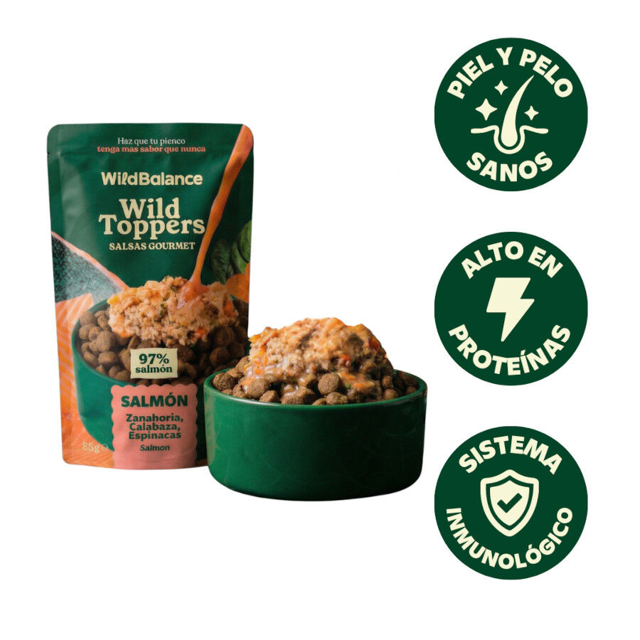 85 g Wild Balance Toppers Salm&oacute;n salsa para perros, , large Imagen numero 2