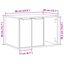 vidaXL Mueble arenero para gatos madera ingeniería negro, , large indicador imagen numero 10