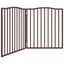 vidaXL Puerta para perros plegable 2 paneles álamo marrón roble 160 cm, , large indicador imagen numero 6