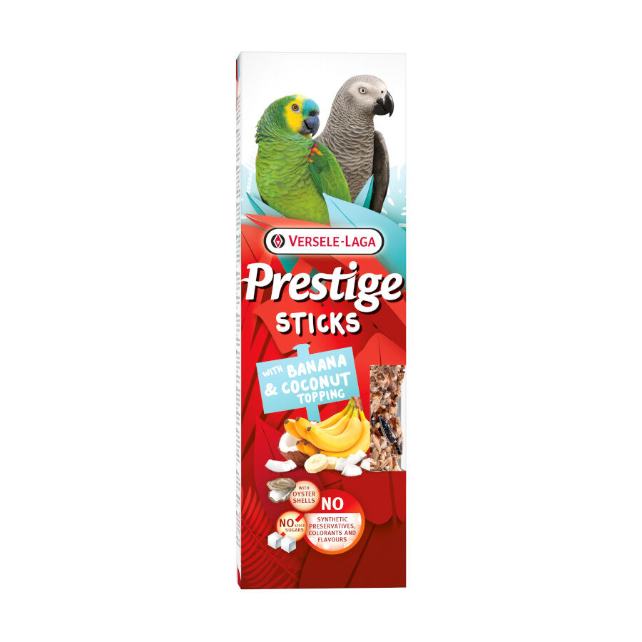 Versele-Laga Barritas Prestige Sticks con Cobertura de Pl&aacute;tano y Coco para loros, , large Imagen numero 1