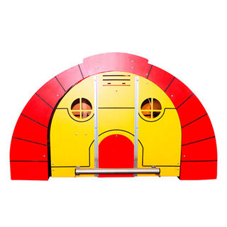 Ormital Gallinero Hobbit Amarillo y rojo para aves