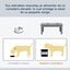 PawHut Comedero para Perro Gris, , large indicador imagen numero 4