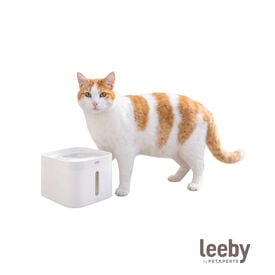 Leeby Fuente de Agua Blanco para gatos