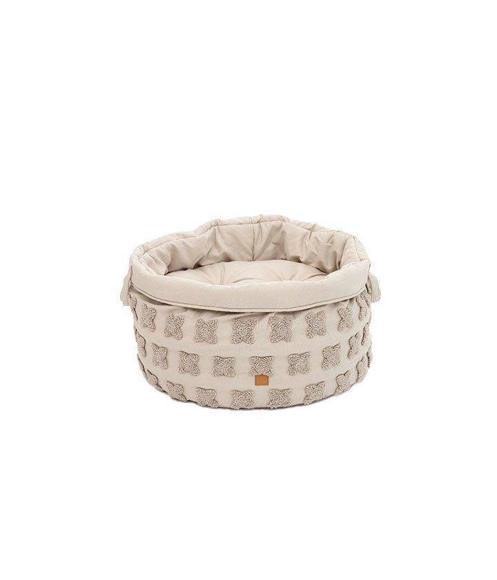 Pet and Co Cesta Feudal Louis Flowers Taupe para Perros, , large Imagen numero 2