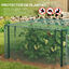 Outsunny Jaula de Cultivo Jaula de Protección con Soportes de Acero Puerta con Cremallera para Proteger las Plantas Flores en Patio Jardín Terraza 125x125x62,5 cm Verde, , large indicador imagen numero 4