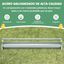 COSTWAY Comedero de Metal para Gallinas, 15L Alimentador para Gallos con Orificios de Drenaje, Mango Giratorio, Comedero de Aves de Corral Resistente, Sin Desperdicio, , large indicador imagen numero 5