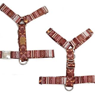 Pets & Props Arnés Strap BURGUNDY OH MY DEER para perros