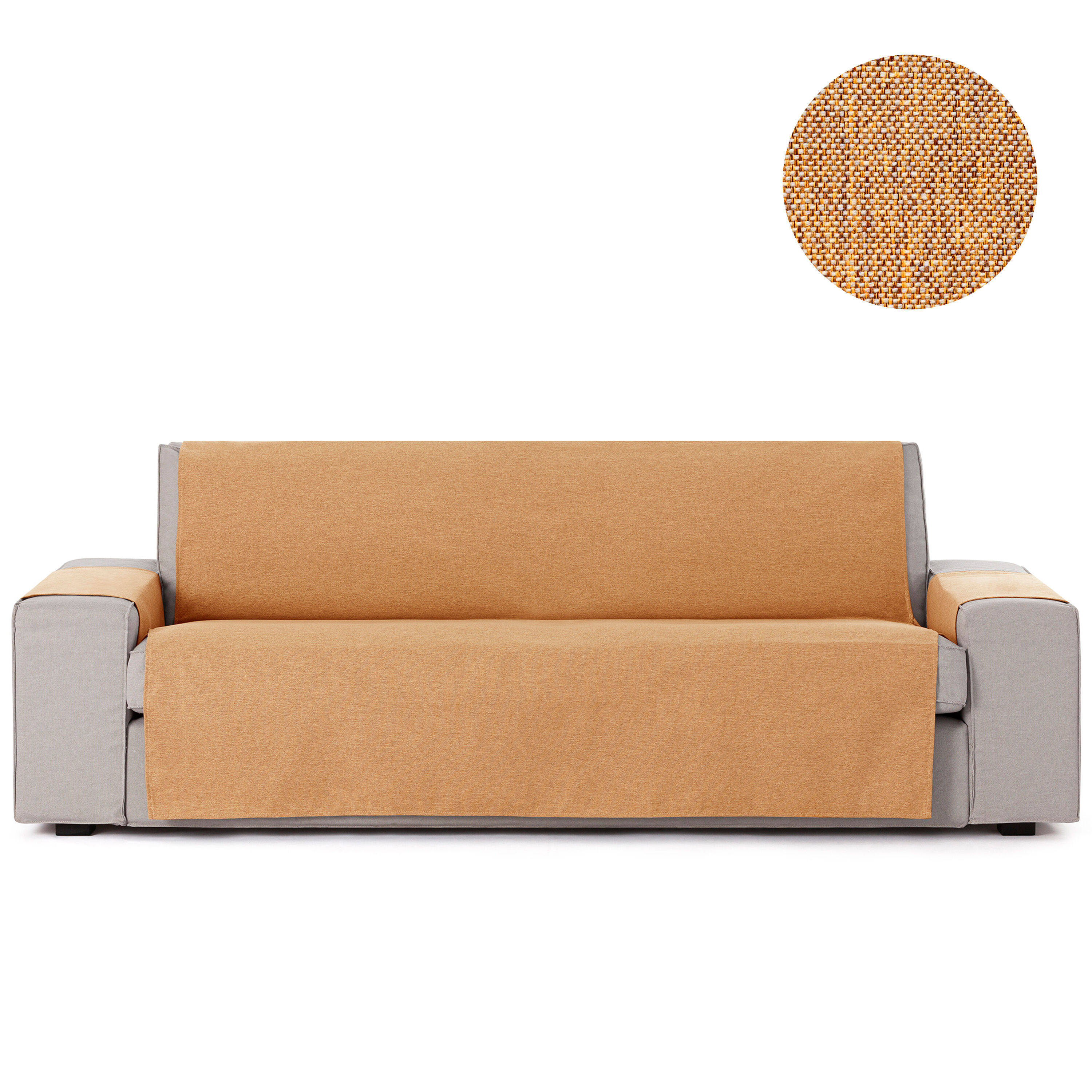 Vipalia Protector Cubre Sof&aacute; 4 Plazas Color Ocre Modelo Brisa, , large Imagen numero 4