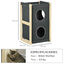 Pawhut Cama Cueva para Gatos de Madera Barril Rascador para Gatos Casa para Gatos de Interior con 2 Cojines Extra&iacute;bles y Lavables Tablero de Sisal 40x40x70 cm Gris, , large indicador imagen numero 3