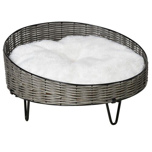 PawHut Cama De Mimbre para perros peque&ntilde;os, , large Imagen numero 1