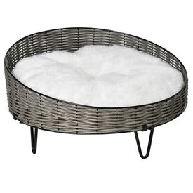 PawHut Cama De Mimbre para perros pequeños