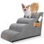 Nobleza Escalera para Perros, Escaleras Rampa para Perros Mascotas de Espuma de 3 Escalones con Rodillo para Pelusa, Escalera para Cama de Perros Pequeños Perros y Gatos Subir a la Cama, , large indicador imagen numero 1