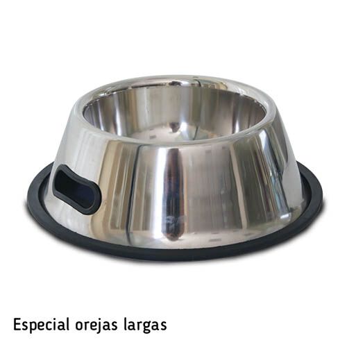 Comedero bebedero inoxidable con asas ANTIDESLIZANTE CON ASAS 400 ML, , large Imagen numero 2