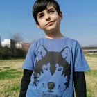 Camiseta niño/a lobo color Blanco, , large image number null