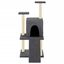 vidaXL Rascador para gatos con postes de sisal gris oscuro 110 cm, , large indicador imagen numero 2