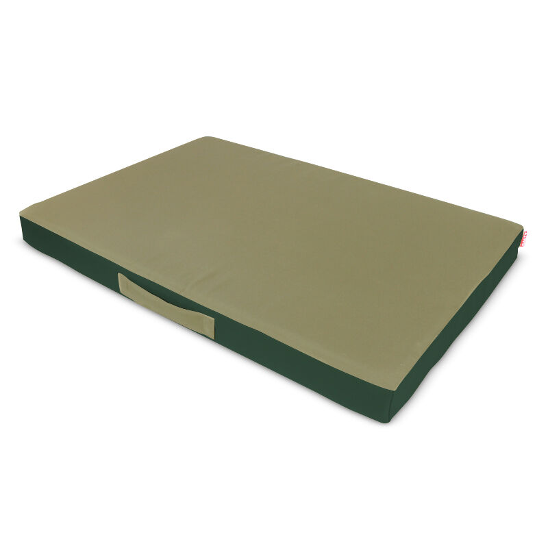 Gauty Cama Redonda para Perros y Gatos  Tela Impermeable - Verde y beige, , large Imagen numero 1