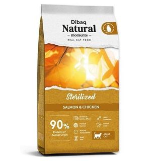 Pienso Dibaq Natural Moments para gatos esterilizados sabor Salmón