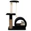COSTWAY Árbol para Gatos Altura 92 cm, Torre para Gatos con Plataforma Superior, Casa Cómoda, Poste de Sisal, Bola interactiva, Centro de Actividades de Múltiples Niveles para Gatos (Negro), , large indicador imagen numero 1