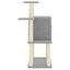 vidaXL Rascador para gatos con postes de sisal gris claro 97 cm, , large indicador imagen numero 3