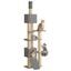 vidaXL &Aacute;rbol para gatos del suelo al techo con poste de sisal Torre para gatos, , large indicador imagen numero 3