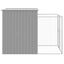 vidaXL Caseta perro corral acero galvanizado gris claro 165x1271x181cm, , large indicador imagen numero 12