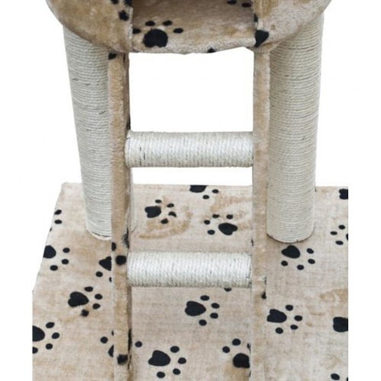 Rascador lujoso para gatos color Beige Huellas, , large image number null