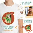Maschochula camiseta hombre dino personalizada con tu mascota gris, , large image number null